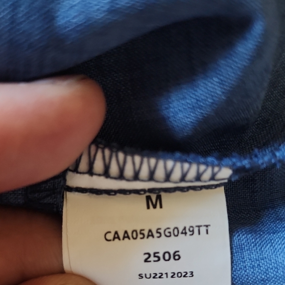 NWT Cupshe Blue Button Front Mini Dress Medium - Picture 9 of 10